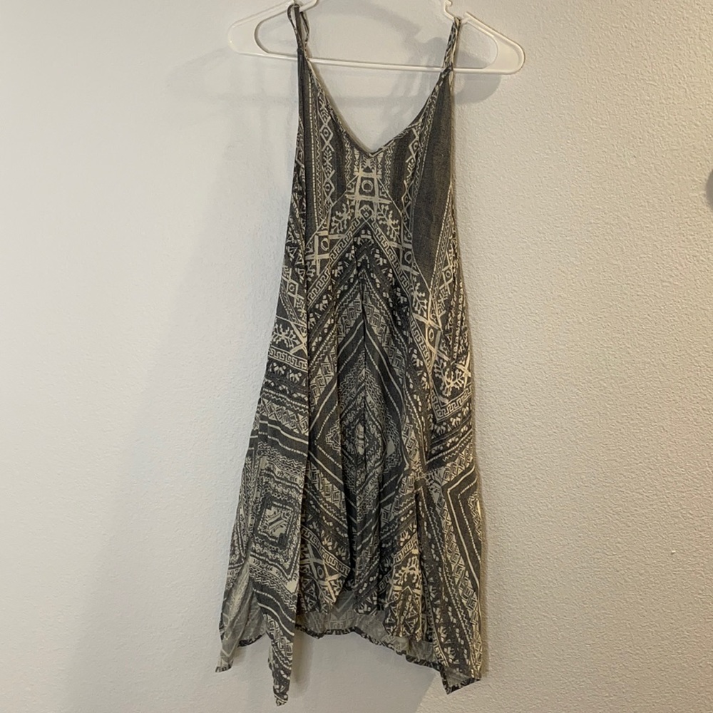 O’Neill Grey & White Pattern Midi Dress